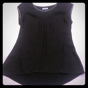 Cynthia Rowley size small black top beaded…